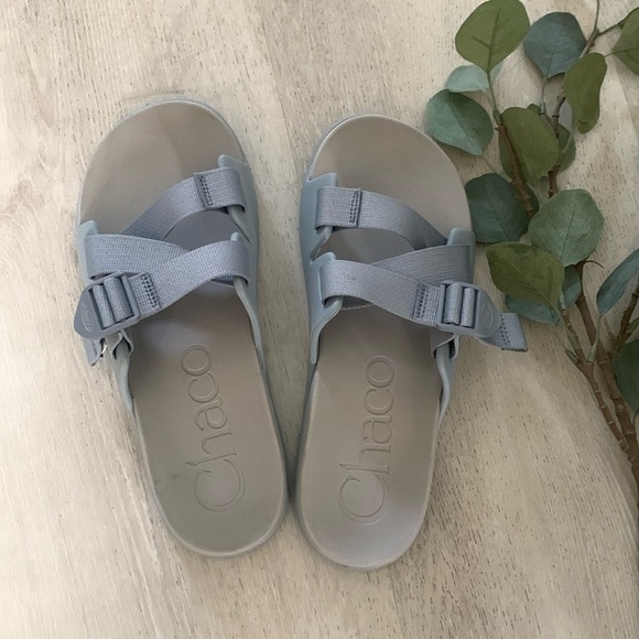 Chaco Chillo Blue/Silver‎ gray Size 10 Women’s Sandals pool summer vacation - Picture 1 of 7